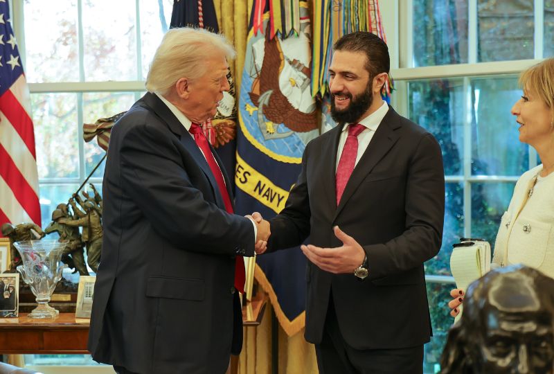 'How many wives do you have?': Trump’s exchange with Syrian president goes viral